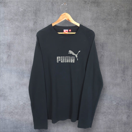 VINTAGE LONG-SLEEVE PUMA T-SHIRT - L