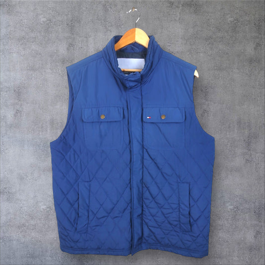 VINTAGE TOMMY HILFIGER PUFFER VEST - L