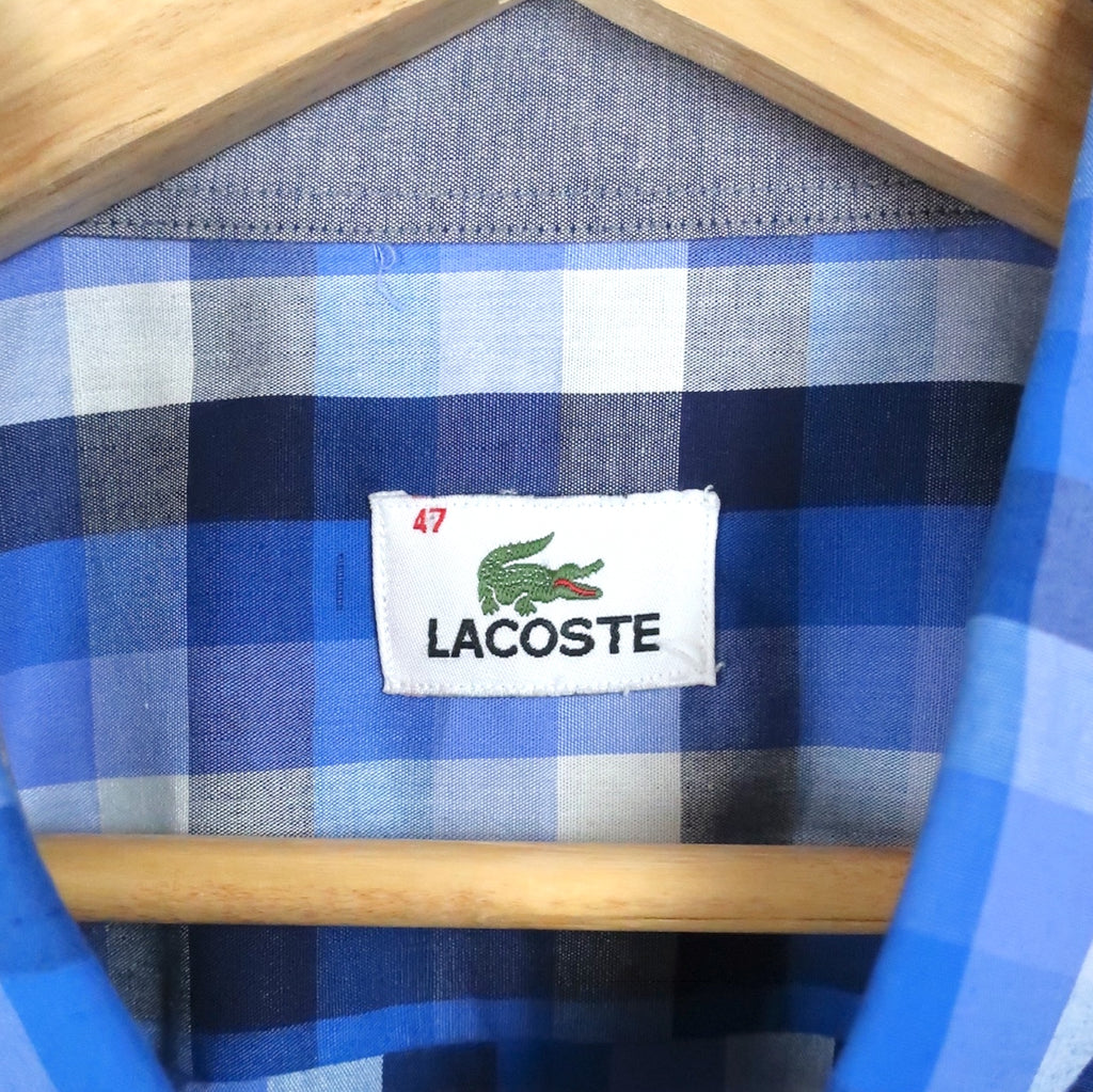 VINTAGE LACOSTE BUTTON-UP SHIRT - XL