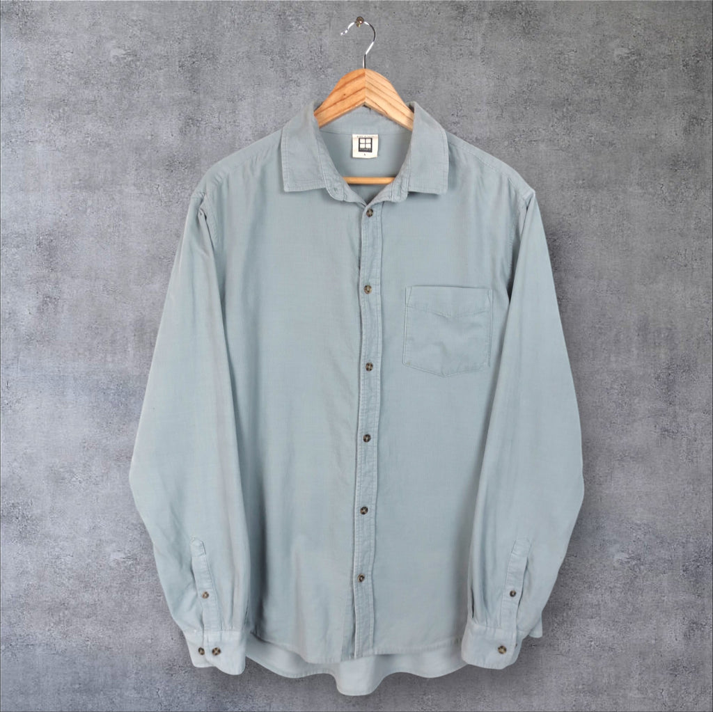 LONG-SLEEVE INSIGHT BUTTON-UP SHIRT - L