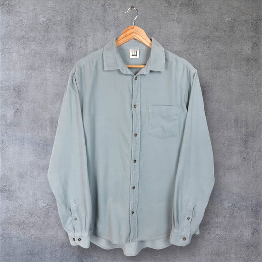 LONG-SLEEVE INSIGHT BUTTON-UP SHIRT - L