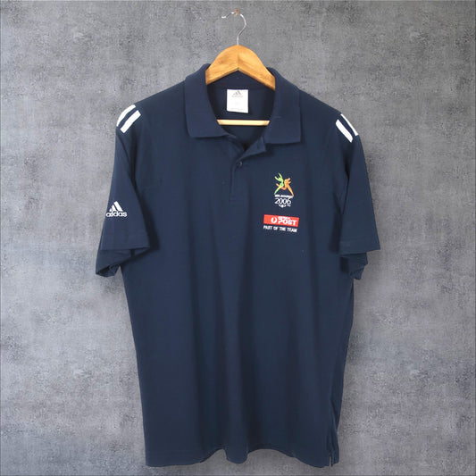 VINTAGE ADIDAS 2006 MELBOURNE COMMONWEALTH GAMES POLO SHIRT - M