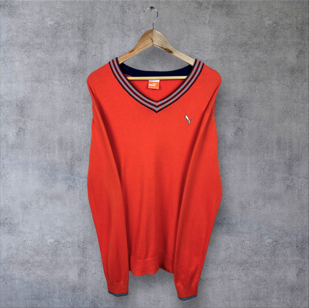 VINTAGE PUMA KNIT SWEATER - M