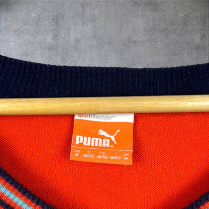 VINTAGE PUMA KNIT SWEATER - M