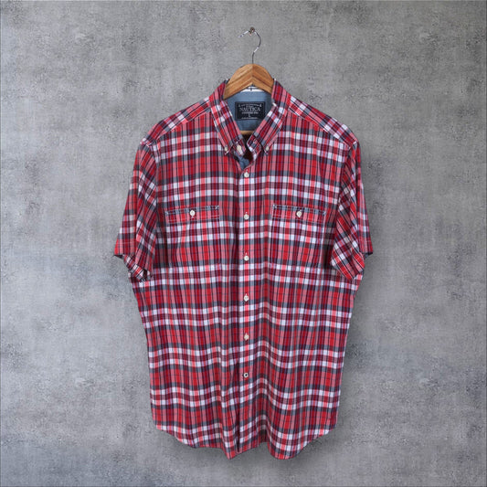 VINTAGE NAUTICA BUTTON-UP SHIRT - L
