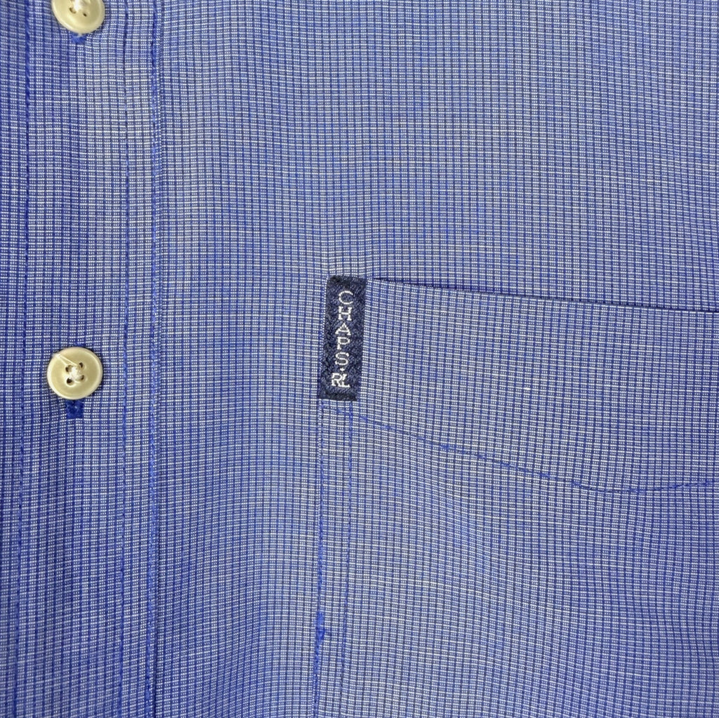 VINTAGE LONG-SLEEVE CHAPS RALPH LAUREN BUTTON-UP SHIRT - L