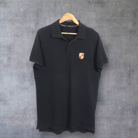 VINTAGE PORSCHE POLO SHIRT - S/M