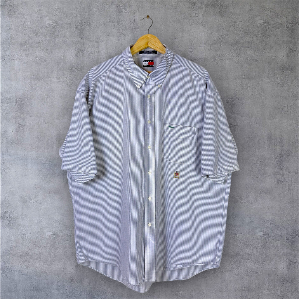 VINTAGE TOMMY HILFIGER BUTTON-UP SHIRT - XXL