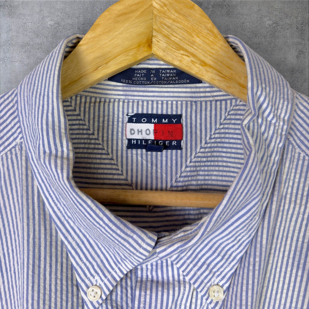 VINTAGE TOMMY HILFIGER BUTTON-UP SHIRT - XXL