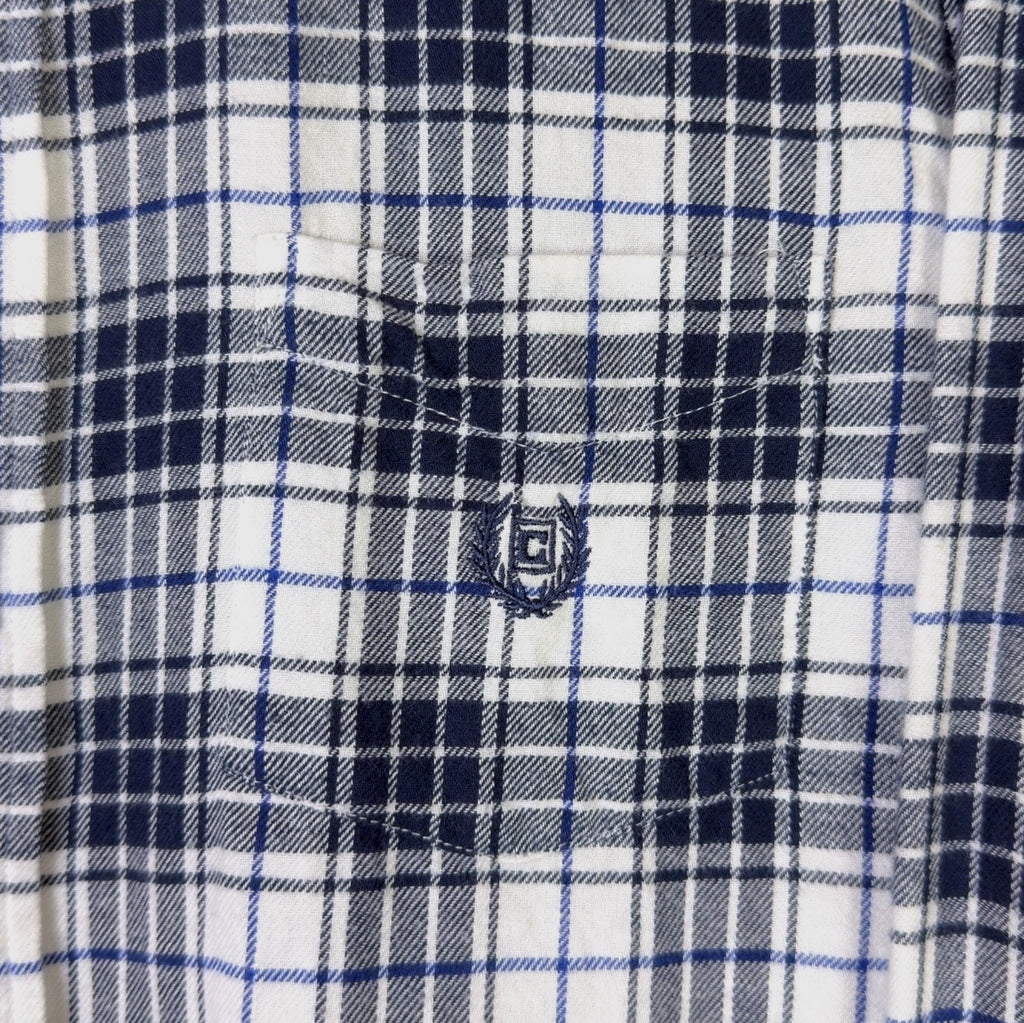 VINTAGE LONG-SLEEVE CHAPS BUTTON-UP SHIRT - L