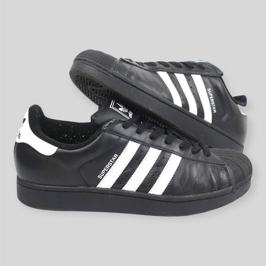 BLACK & WHITE ADIDAS SUPERSTAR II - SIZE 11