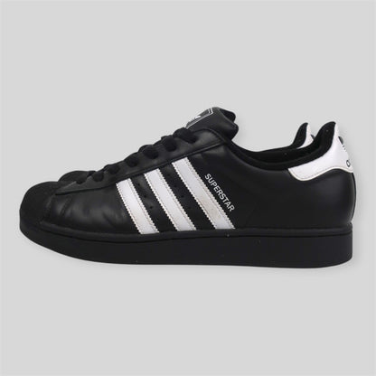 BLACK & WHITE ADIDAS SUPERSTAR II - SIZE 11