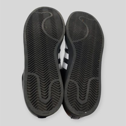 BLACK & WHITE ADIDAS SUPERSTAR II - SIZE 11