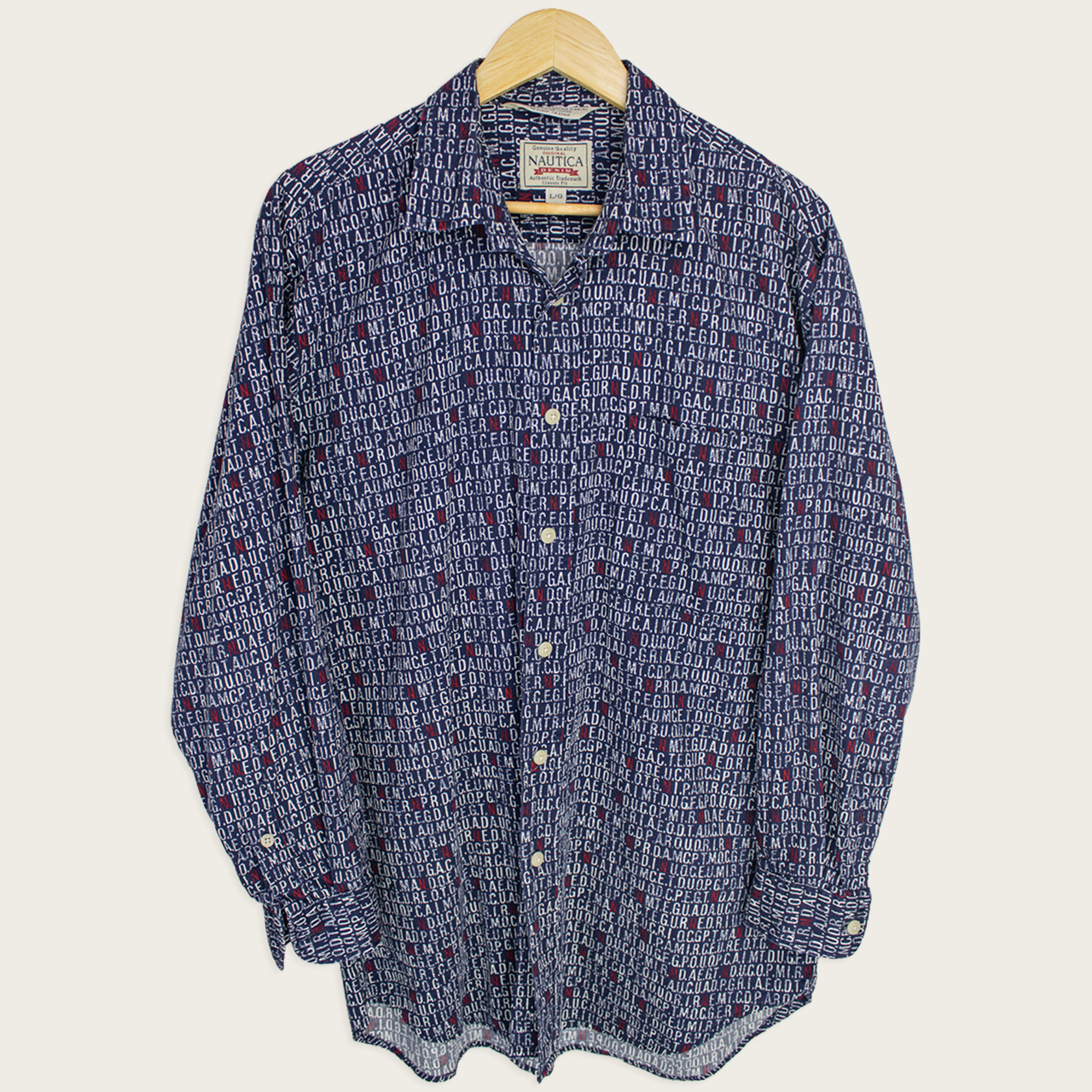 00's Nautica Button-Up Shirt - L