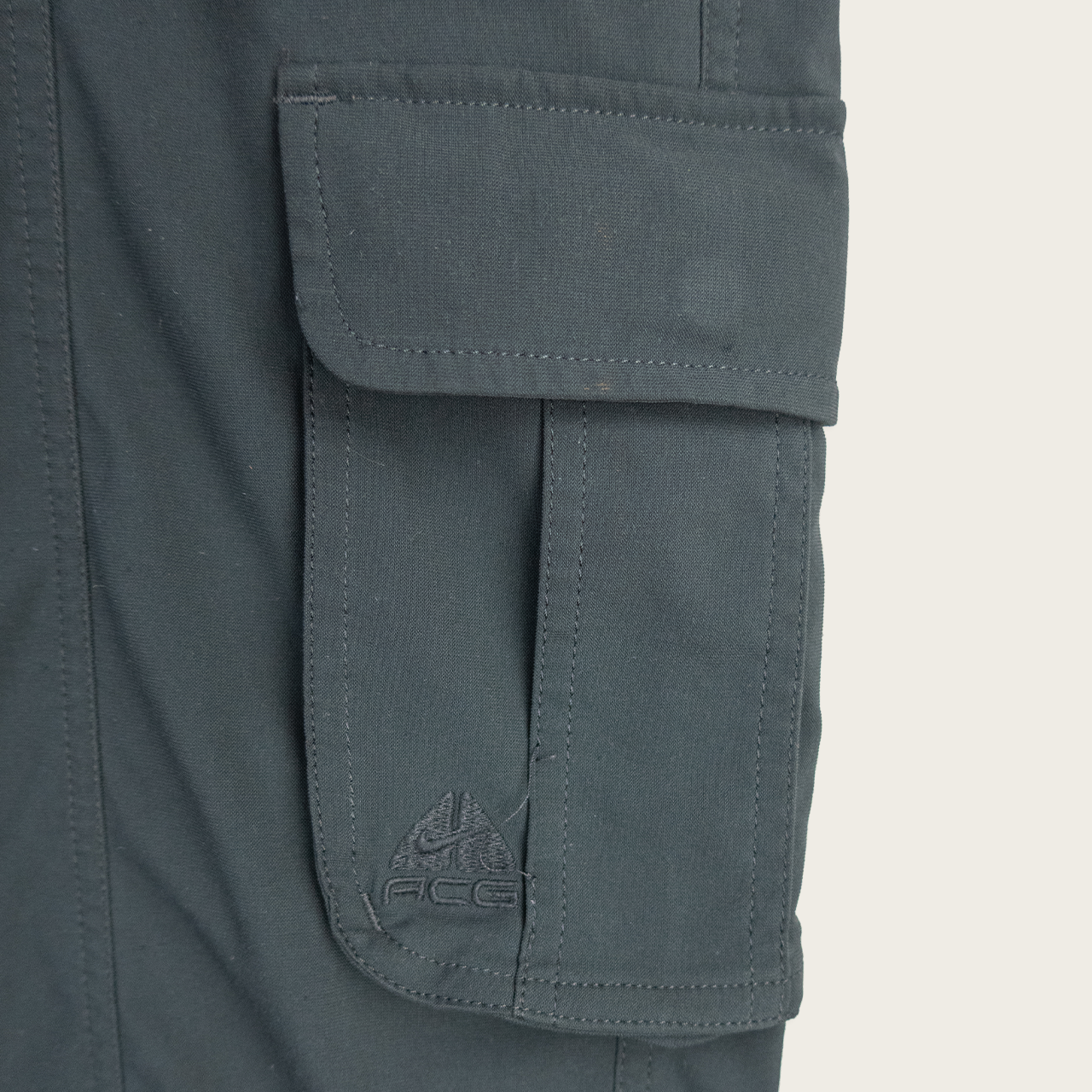 Y2K Nike ACG Cargo Pants - Charcoal Grey - Size 6