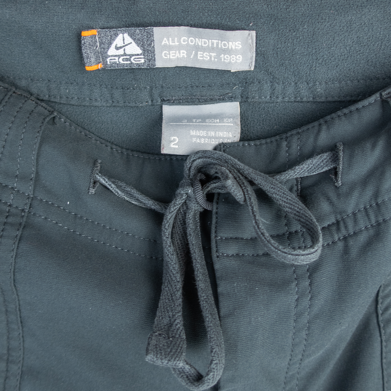 Y2K Nike ACG Cargo Pants - Charcoal Grey - Size 6