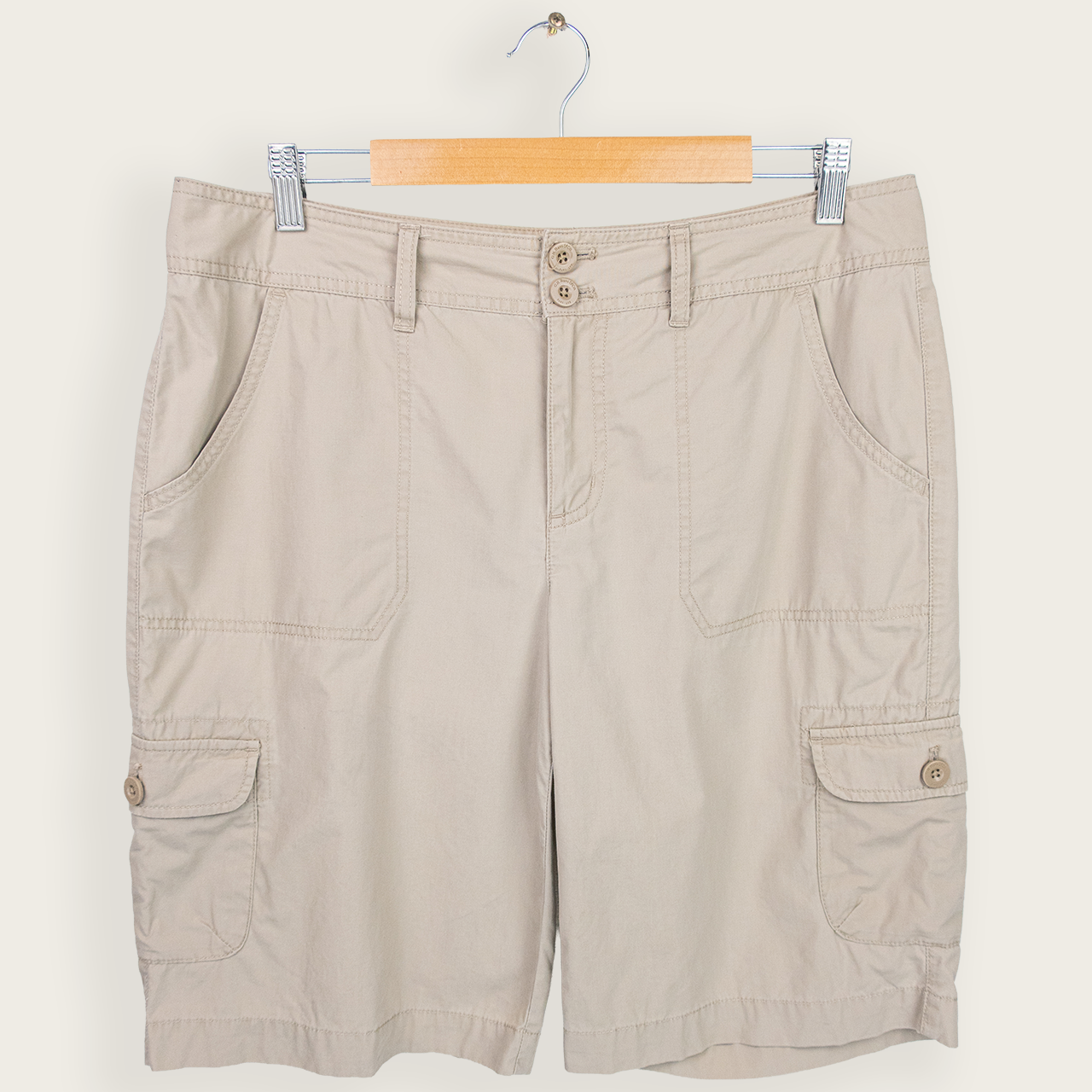 Vintage G.H. Bass Cargo Shorts - Beige - Size 12