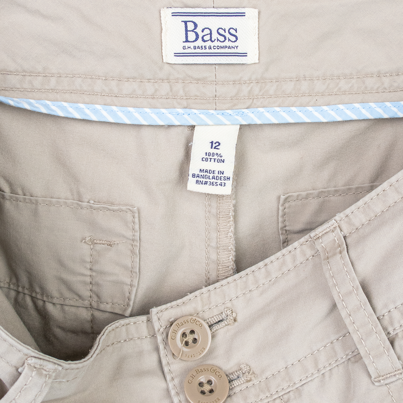 Vintage G.H. Bass Cargo Shorts - Beige - Size 12