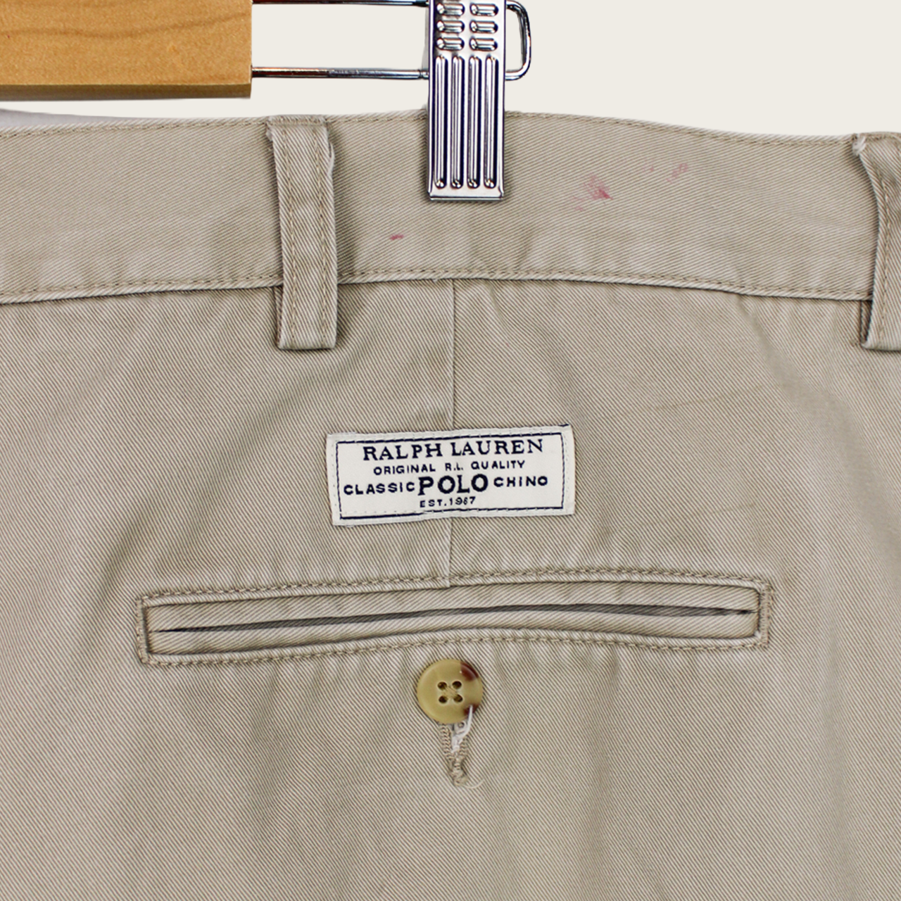 VINTAGE RALPH LAUREN PLEATED SHORTS - 42"