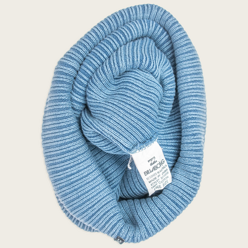 00's Billabong Blue Rib Knit Beanie – OS