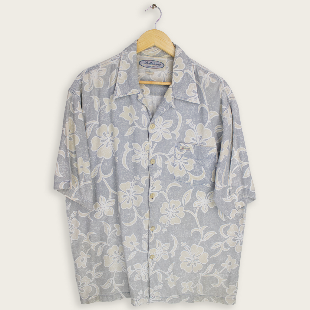 VINTAGE BILLABONG BUTTON-UP SHIRT - L
