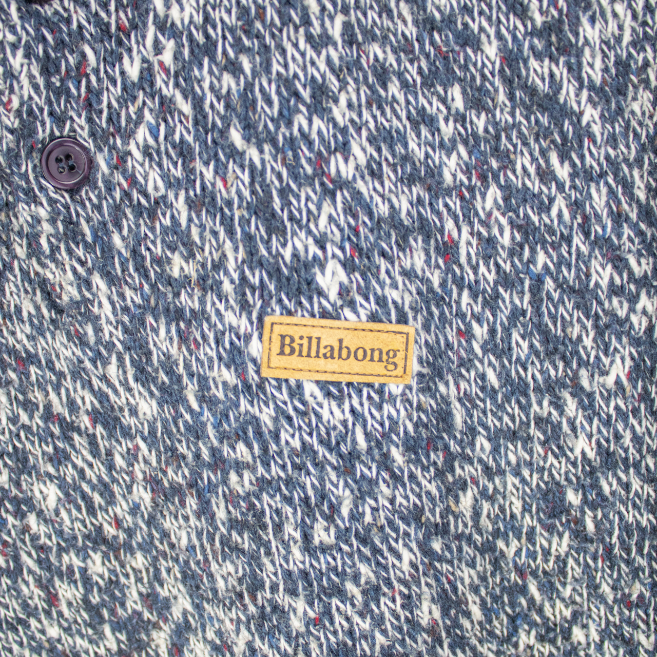 00's Billabong Knitted Collared Sweatshirt - XL