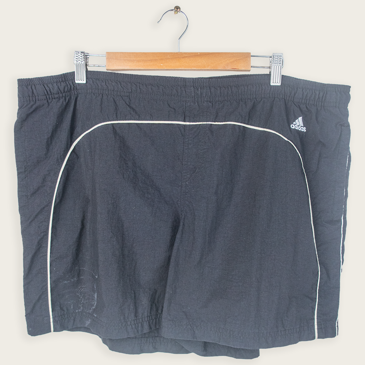 00's ADIDAS ADJUSTABLE TRACK SHORTS - XL
