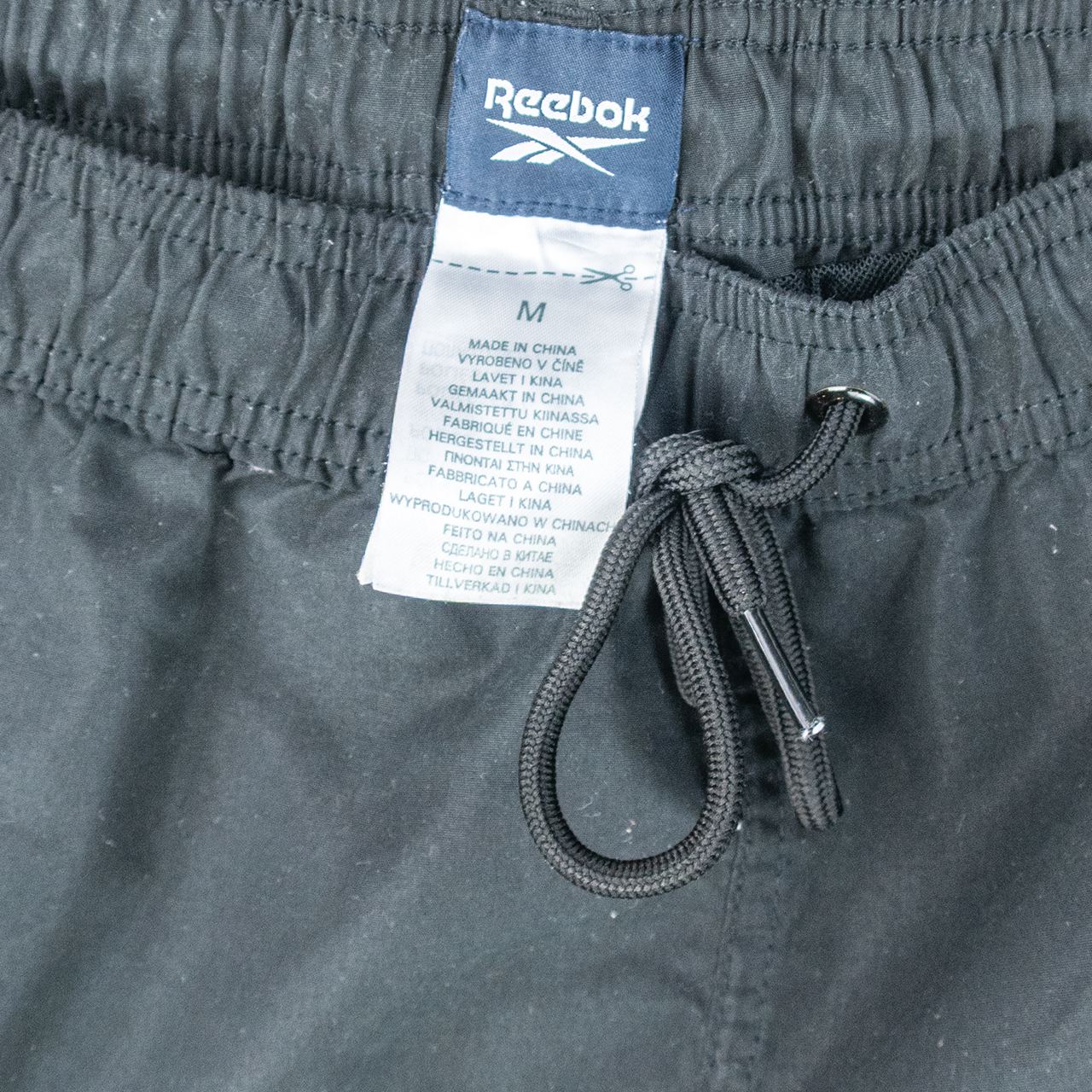 Black REEBOK Casual Sportswear Track Shorts - M