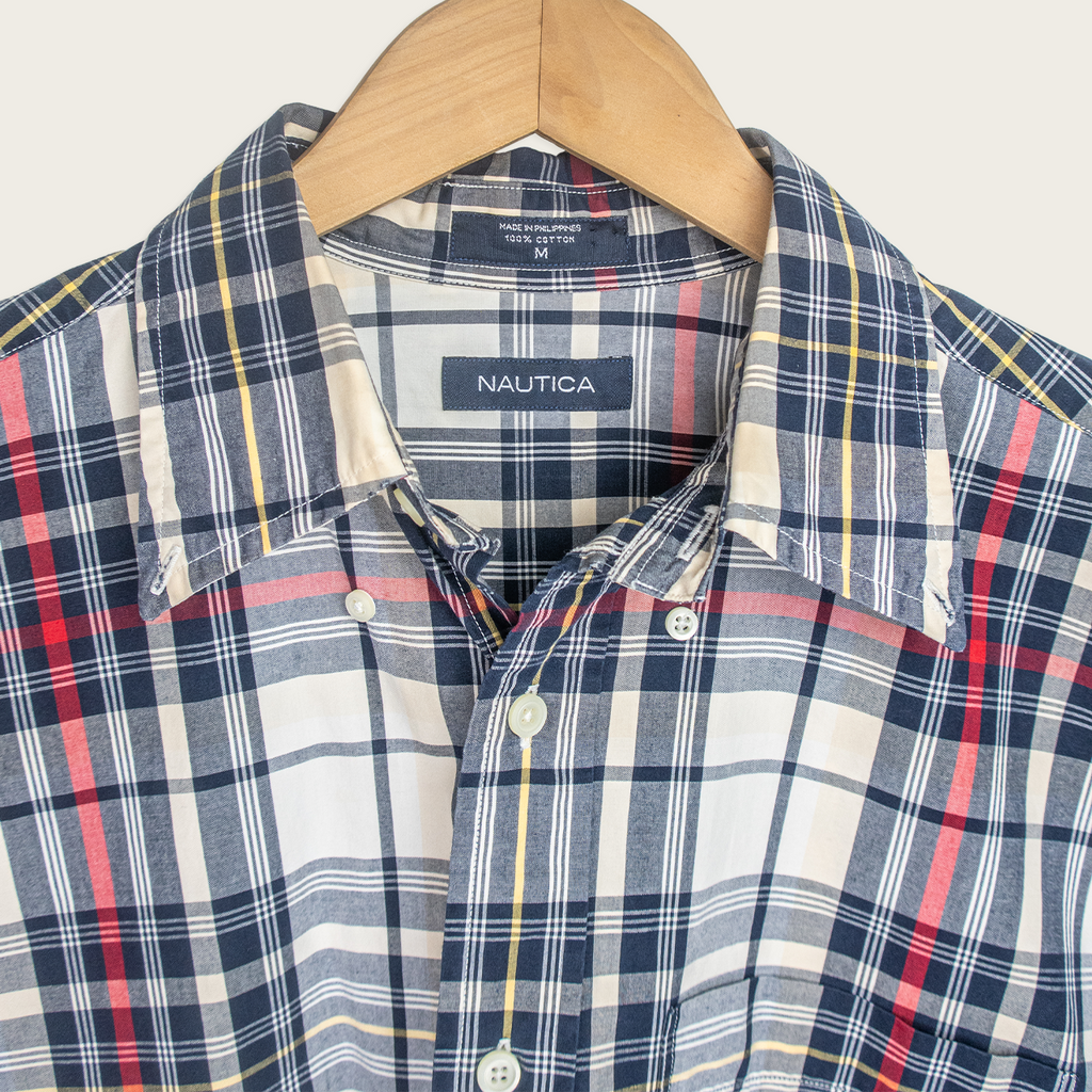 90's Nautica Button-Up Shirt - M/L
