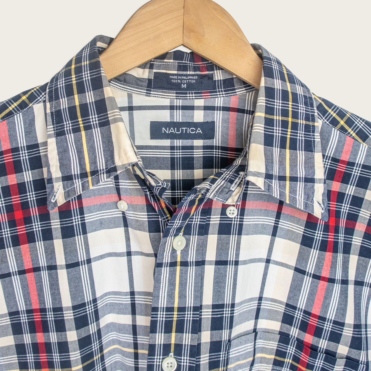 90's Nautica Button-Up Shirt - M/L