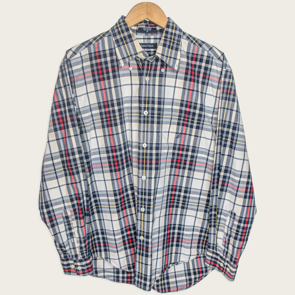 90's Nautica Button-Up Shirt - M/L