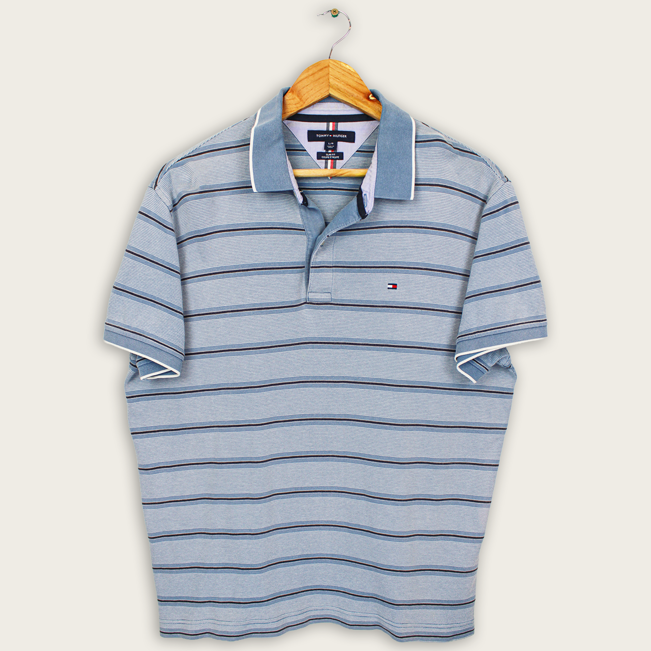 VINTAGE TOMMY HILFIGER POLO SHIRT - L