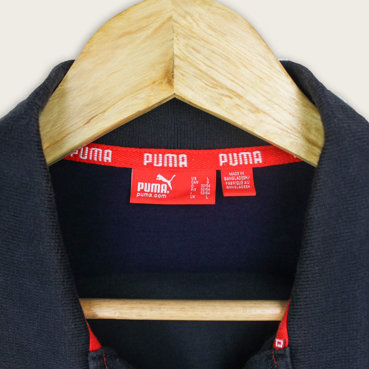 VINTAGE PUMA POLO SHIRT - L