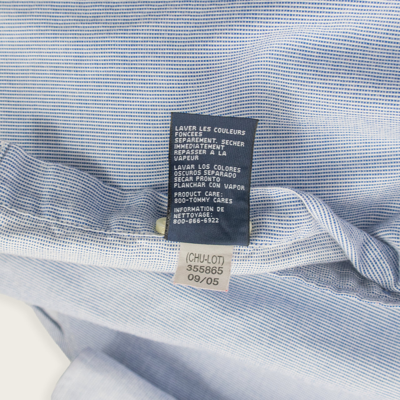 00's TOMMY HILFIGER BUTTON-UP SHIRT - L