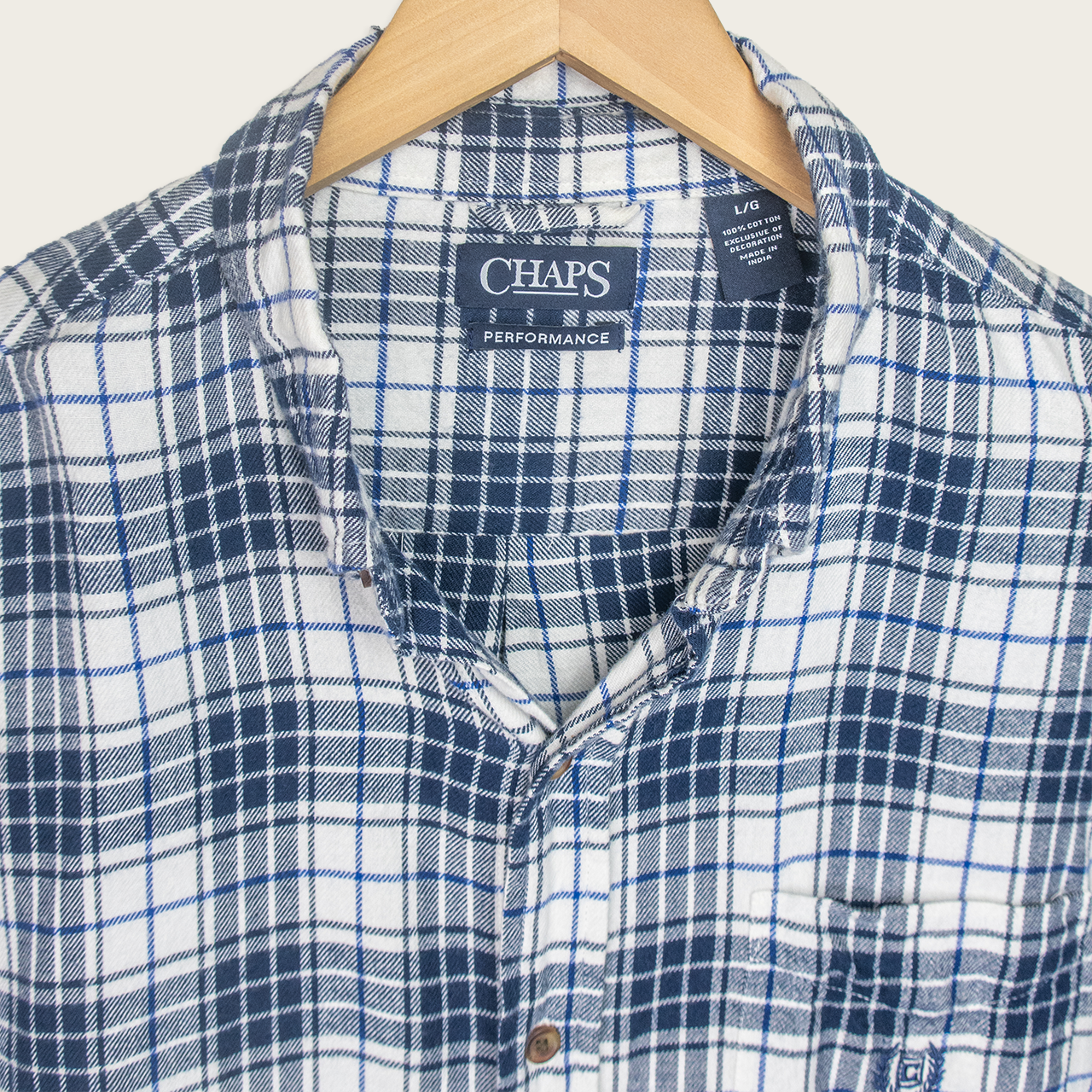 Chaps Button-Up Shirt - L