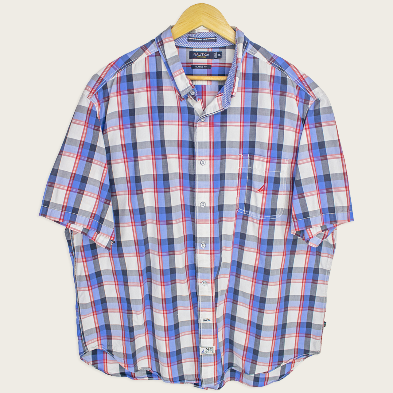 00's Nautica Button-Up Shirt - XXL