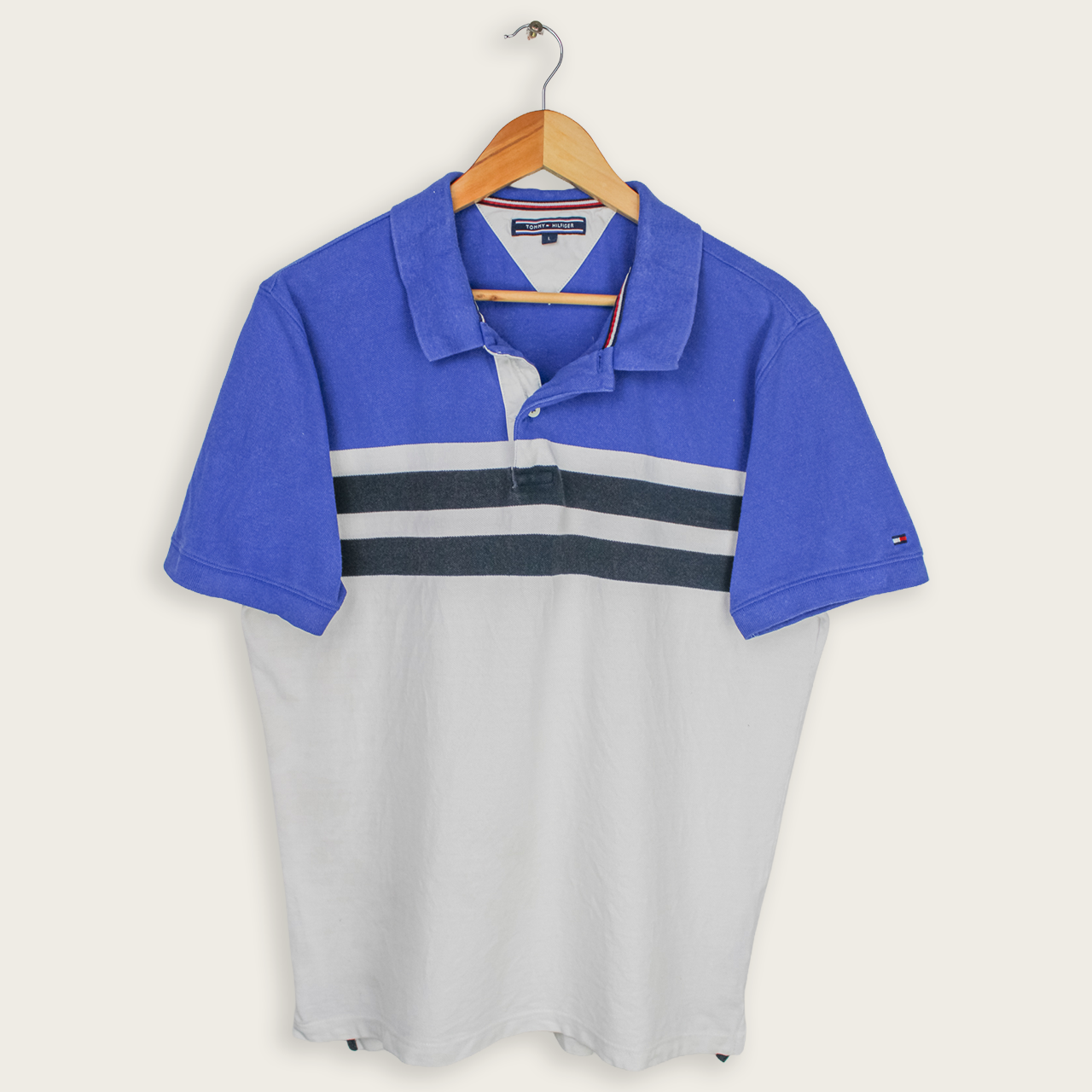 VINTAGE TOMMY HILFIGER POLO SHIRT - L