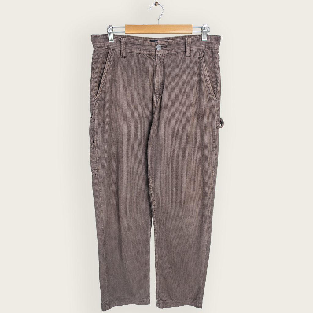 Brown COTTON ON Casual Streetwear/Indie/Skater Corduroy Carpenter Pants - 32"