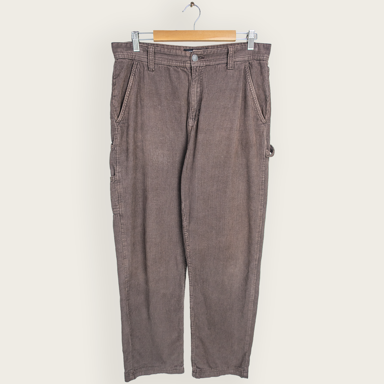 Brown COTTON ON Casual Streetwear/Indie/Skater Corduroy Carpenter Pants - 32"