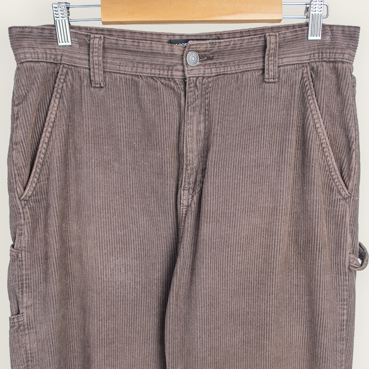 Brown COTTON ON Casual Streetwear/Indie/Skater Corduroy Carpenter Pants - 32"