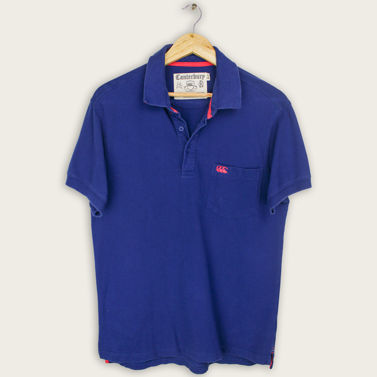 VINTAGE CANTERBURY POLO SHIRT - M
