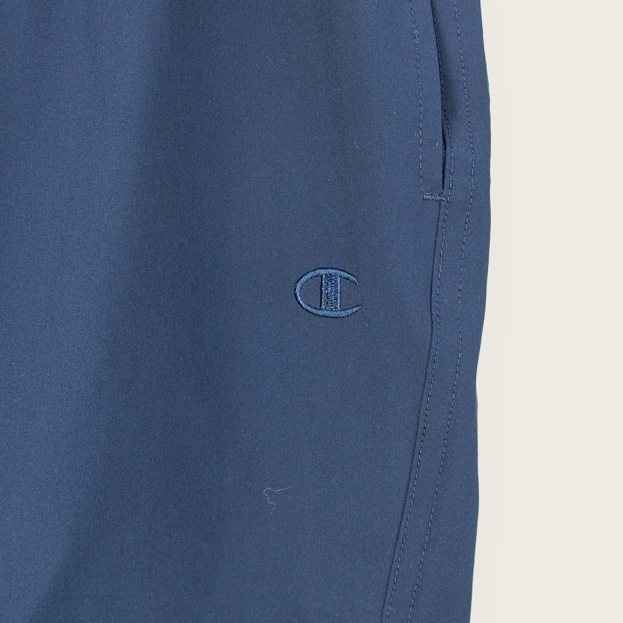 Navy CHAMPION Casual Sportswear Track Shorts - L