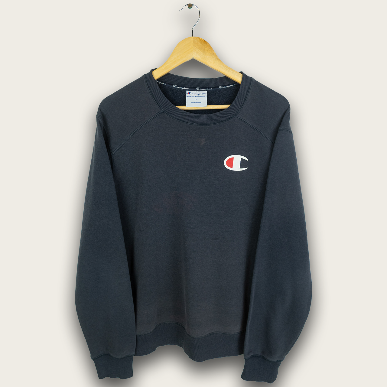 VINTAGE CHAMPION SWEATER - L