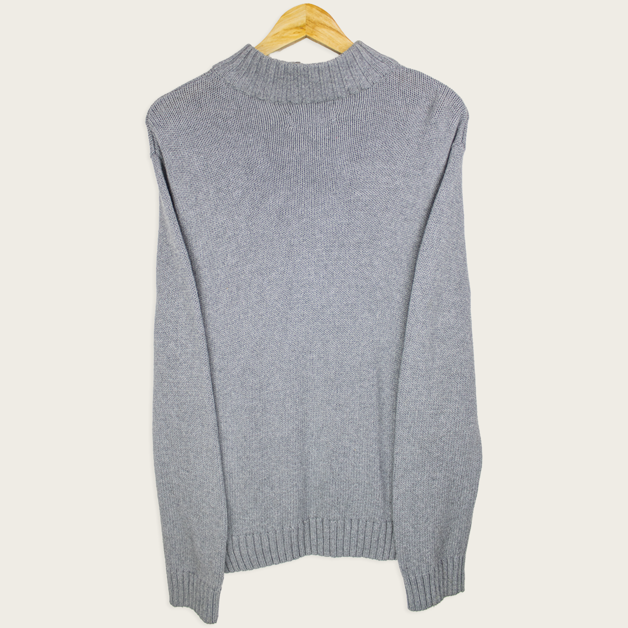 00's Chaps Knitted 1/4-Zip Sweatshirt - L