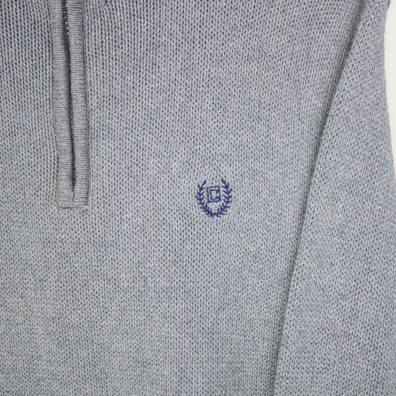 00's Chaps Knitted 1/4-Zip Sweatshirt - L