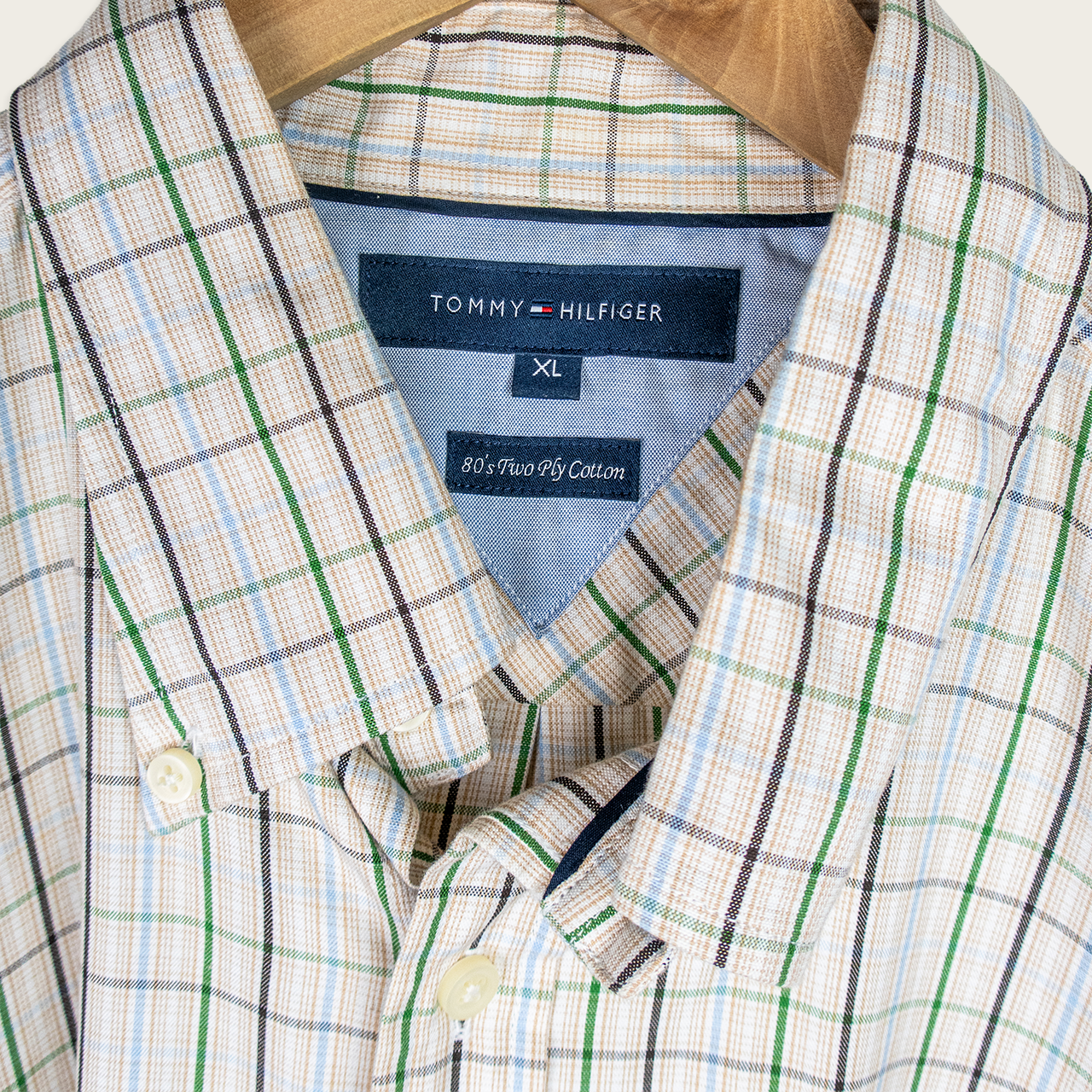 00's Tommy Hilfiger Long-Sleeve Button-Up Shirt - XL