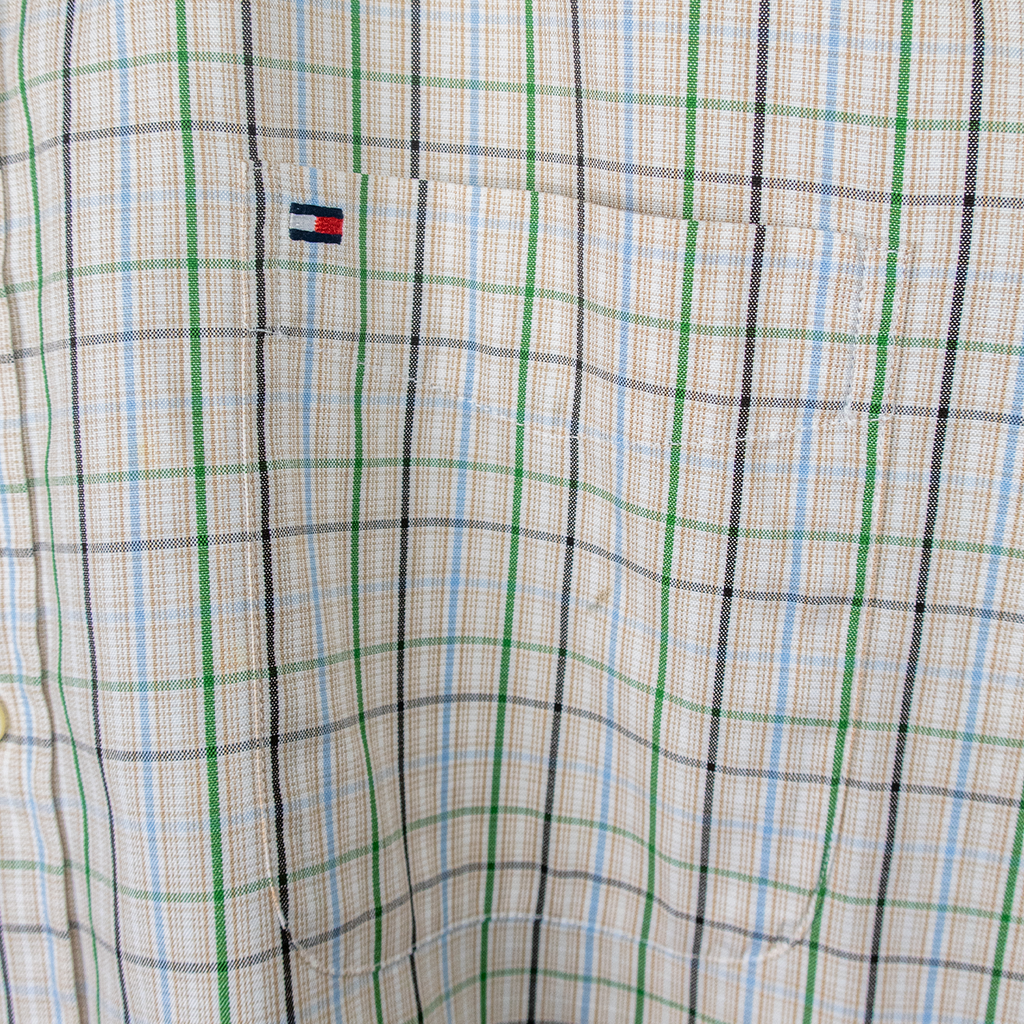 00's Tommy Hilfiger Long-Sleeve Button-Up Shirt - XL