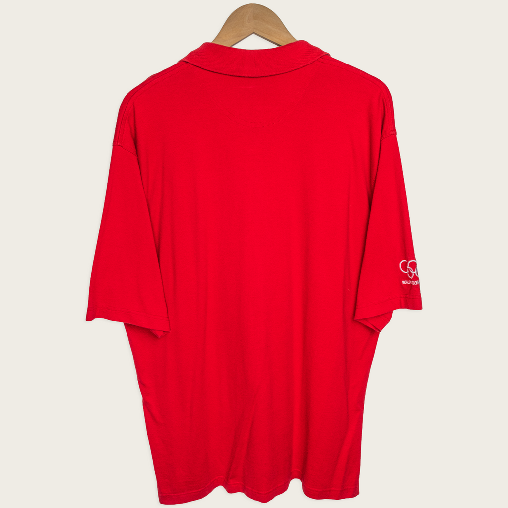 00s Coca Cola Olympic Polo Shirt - XL