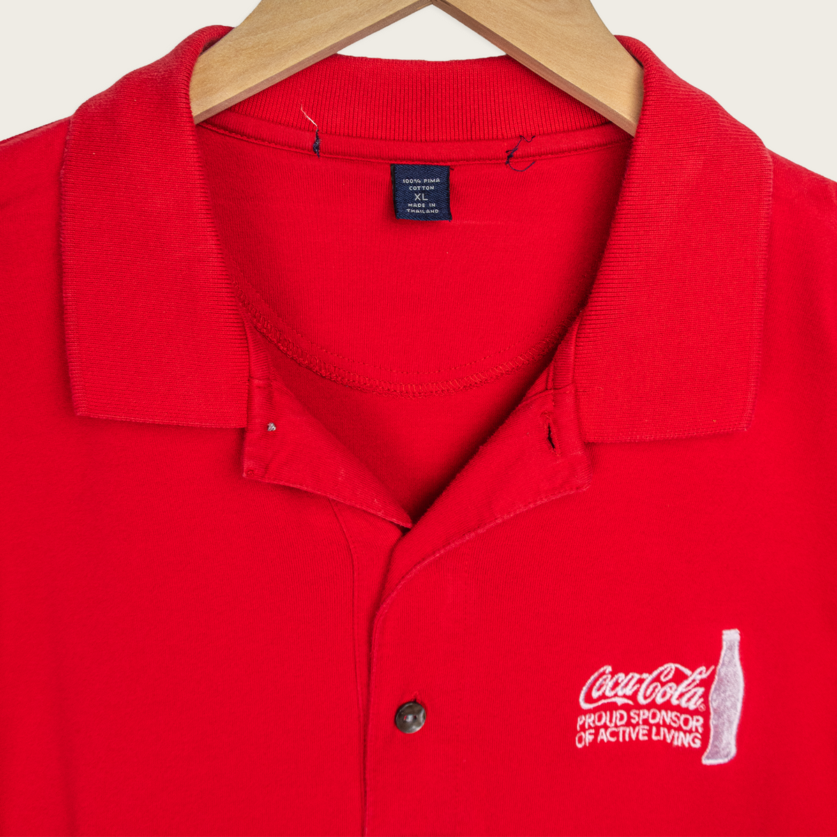 00s Coca Cola Olympic Polo Shirt - XL