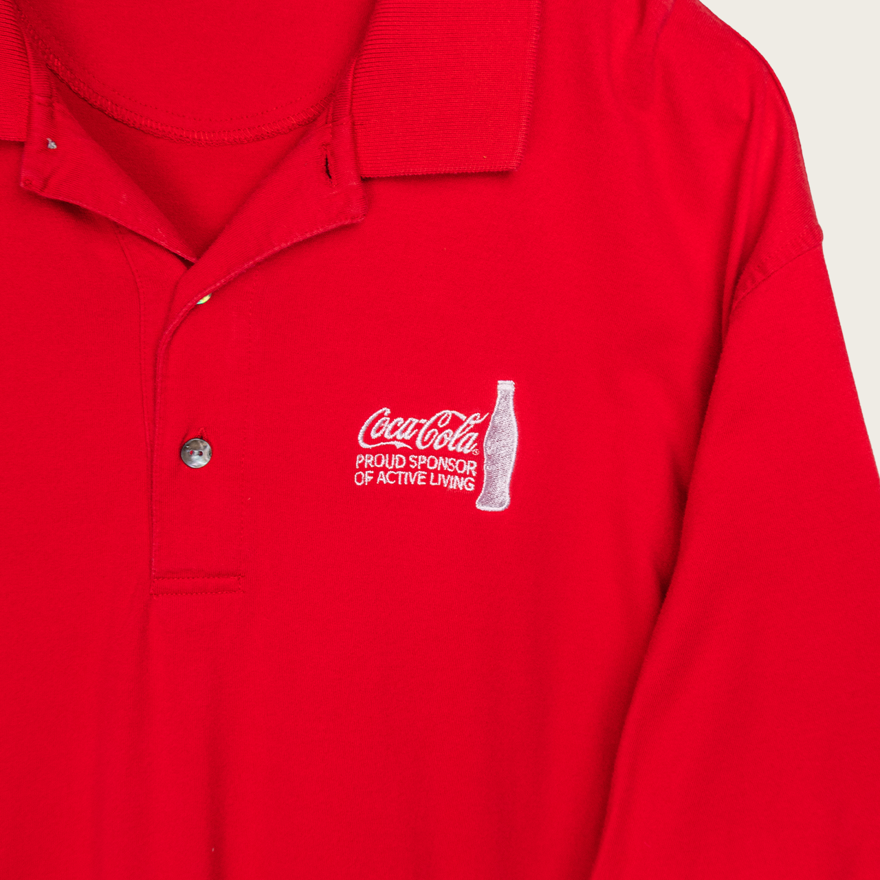 00s Coca Cola Olympic Polo Shirt - XL